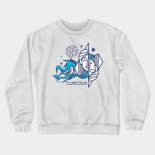 Gemini - zodiac designs for t-shirts Crewneck Sweatshirt